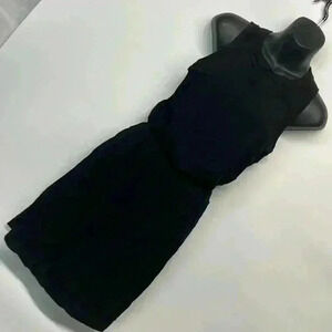 Splendid size small black dress keyhole back